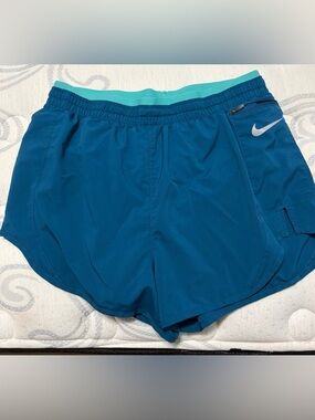 Nike Women's Teal and Aqua Running Shorts